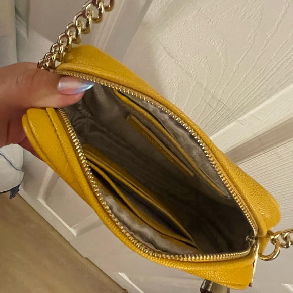 Michael Kors Yellow Leather Crossbody - Picture 3 of 4